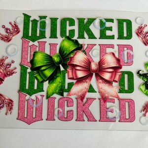 Wicked Bow Cup Decal